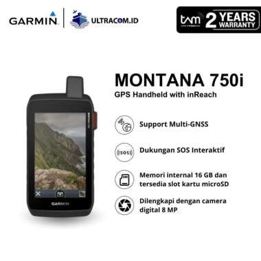 Garmin Montana 750i Gps Handheld With Kamera 8 MP Original Garansi TAM