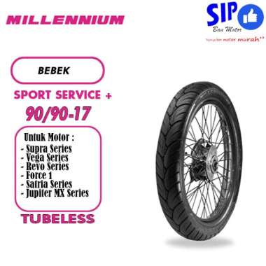 Ban Motor Bebek Sport Millennium Service+ 90/90-17 Tubeless