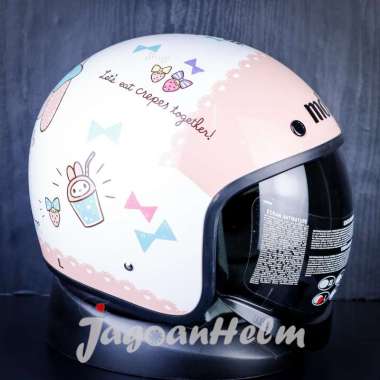 MDS MAGNUM SANRIO MY MELODY | WHITE | HELM RETRO CLASSIC - XL