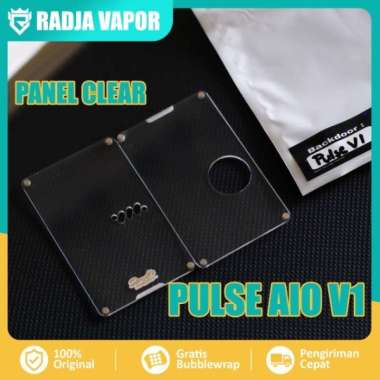 CLEAR PANEL PULSE AIO V1 AKRILIC PANEL DOOR TRANSPARANT DEPAN + BELAKANG