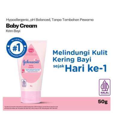 Johnson's Baby Cream | Pelembap Kulit Bayi 50gr