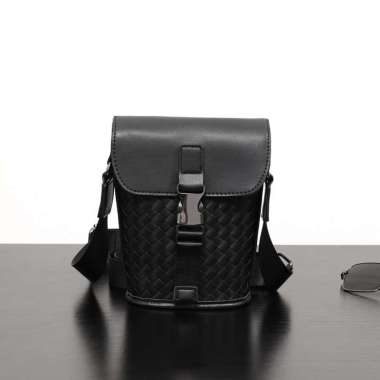 Tas Selempang Pria Kulit PU Tas Kulit Pria Kecil Tas Jalan Sling Bag TP-2739