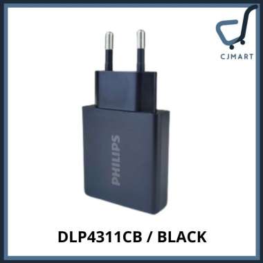 Philips Wall Charger DLP4311C Fast Charging Kepala Adaptor Adapter 33W Hitam