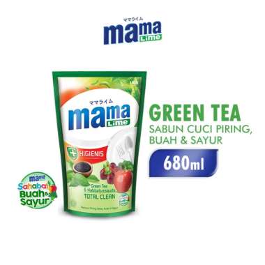 Promo Harga Mama Lime Cairan Pencuci Piring Green Tea 780 ml - Blibli