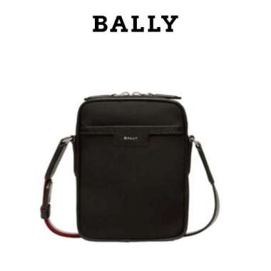 BALLY Code Crossbody Nylon - Tas Selempang Pria - Black