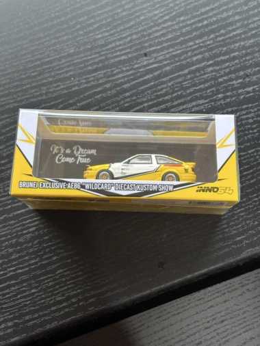 Toyota AE86 Sprinter Trueno Wildcard Brunei Exclusive Diecast Kustom Show 2024 Inno 64 Diecast