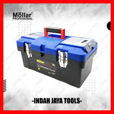 MOLLAR Toolbox Plastik 17 Inch Tool Box Kit - Kotak Tempat Kunci Perkakas Set