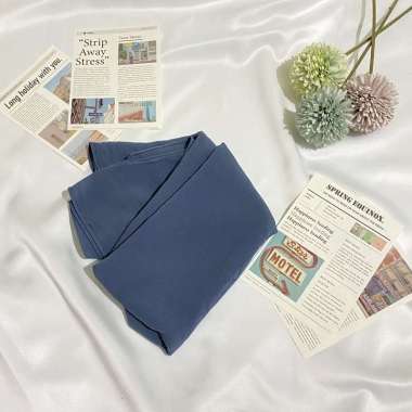 Hijabmood - Hijab Pashmina Ceruty Baby Doll Premium Biru Denim