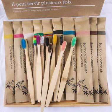 Sikat Gigi Bambu Kayu - Bamboo Toothbrush