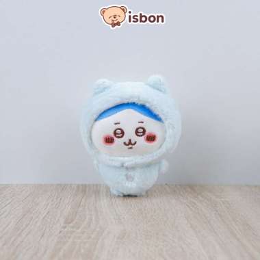 ISTANA BONEKA Gantungan Kunci Chiwawa with Hoodie Piyama Kelinci Kucing Mini Lucu Mainan Anak Cowok