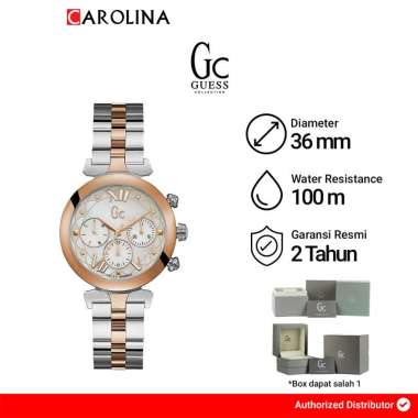 Jam tangan Wanita GC Y28002L1 White Dial Stainless Steel Strap