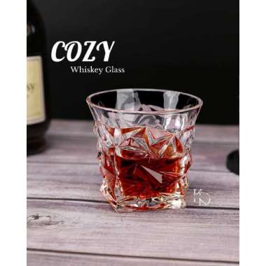 COZY Gelas Kaca Aesthetic Gelas Kaca Tebal Gelas Cocktail Cup Gelas Es Whiskey Glass Gelas Cangkir