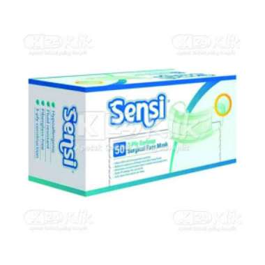 Sensi Mask Masker Earloop (1 Dos Isi 50 Lembar Masker) (per Pcs)