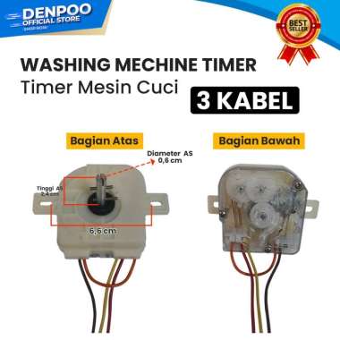 TIMER MESIN CUCI 3 KABEL UNIVERSAL WASHING MECHINE TIMER 3 KABEL