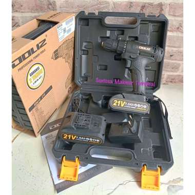 DOLIZ BD 618 21V 10 MM Bor Cordless Baterai Cas 10mm BD618 21 Volt