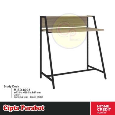 Meja Kantor Tulis Belajar Kecil Minimalis Besi