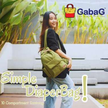 GABAG SIMPLE DIAPER BAG / TAS PERLENGKAPAN BAYI IRVIN
