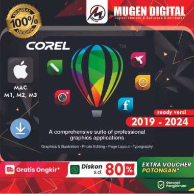 100% original CorelDraw original license for MAC Aktivasi Online 2022
