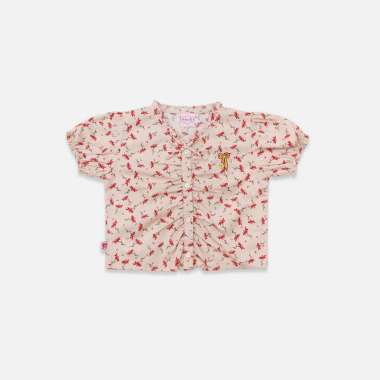 Blouse/ Blus Polos Anak Perempuan Peach/ Rodeo Junior Girl Lunar 14 tahun