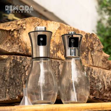 Remoda Oil Sprayer Glass Bottle Botol Semprot Minyak Zaitun Goreng Kaca Pyrex BPA-Free 200ml Plastik