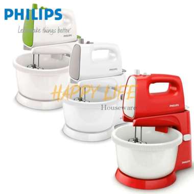 PHILIPS Stand Mixer Plus Tempat Dudukan Adonan HR-1559 Super Murah Putih