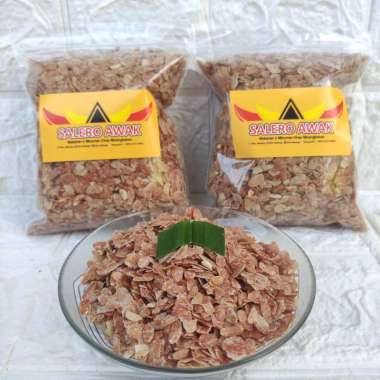 SALERO AWAK Oleh oleh makanan Beras amping ampiang emping pulut ketan katan padang minang Merah 200 