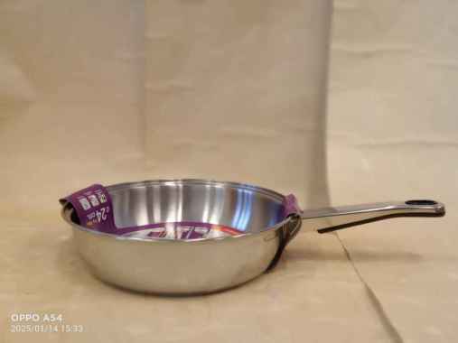 Zebra Stainless Frying Pan 24cm Ceper Penggorengan Baja Tahan Karat WOW! 175325 Sultan Grade!