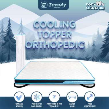 Kody Trendy Cooling Orthopedic Mattress Topper 7cm - Lapisan Alas Kasur Extra Firm Roll Packed 140 x