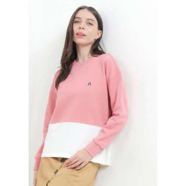 Hush Puppies Sweatshirt Revive Rlx Colorblock Dusty Pink L Dusty Pink