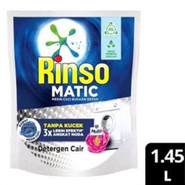 Rinso Matic Deterjen Cair Mesin Cuci Bukaan Depan, Bukaan Atas Deterjen Matic - 1,45L BUKAAN DEPAN (