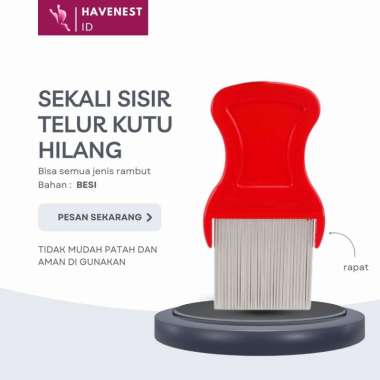 Ampuh Sisir Serit Besi Kutu Rambut Dan Telur Kutu Anak Dewasa Murah
