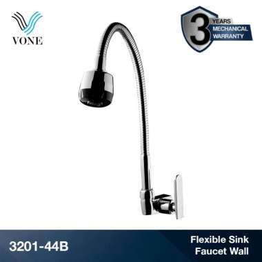 VONE 3201-44B Keran Kran Air Fleksibel Angsa Sink Wastafel Cuci Piring Tembok