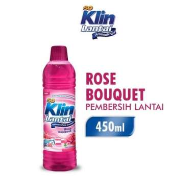 2pcs SOKLIN LANTAI PINK ROSE BOUQUET 450 ML BOTOL