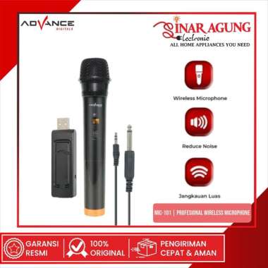 ADVANCE MIC-101 PROFESSIONAL WIRELESS MICROPHONE SINGLE MIC