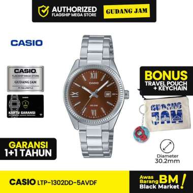 Jam Tangan Casio Wanita LTP-1302DD-5AVDF Analog Rantai