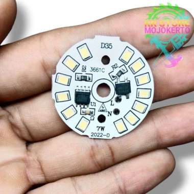 TERBARU!!! PCB Allumunium Lampu Round LED SMD 2835 Putih 10.000hrs AC 220V Super Terang Seperti Phil