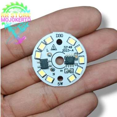 TERBARU!!! PCB Allumunium Lampu Round LED SMD 2835 Putih 10.000hrs AC 220V Super Terang Seperti Phil