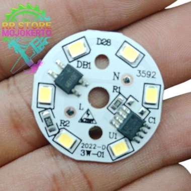 TERBARU!!! PCB Allumunium Lampu Round LED SMD 2835 Putih 10.000hrs AC 220V Super Terang Seperti Phil