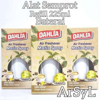 Dahlia Matic Alat Semprot Pengharum Ruangan Otomatis - Royal Coffee