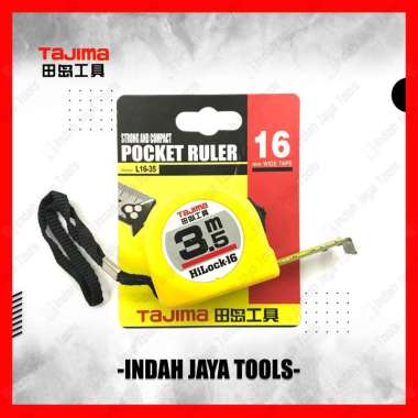 TAJIMA Meteran Hi Lock 3.5 M - Rol Matic Pocket Ruler Alat Ukur Pengukur Meter Measure Tape