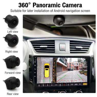 Kamera 360 Parkir Mundur Mobil Moving Camera AHD 360 1080P 3D HU Android