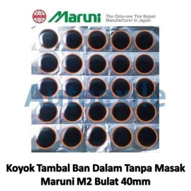 Koyok Tambal Tempel Ban Dalam Maruni M2 Bulat 40mm M-2 Tip Top Tube