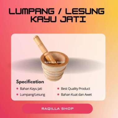 Lumpang Kayu Alat Penumbuk Rujak Tumbuk Beras Dan Bumbu Lumpang Besar