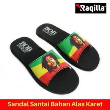 Sandal Santai Selop Pria Bob Marley Kapal Api Brompton Ayam Jago BOB MARLEY 41