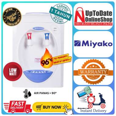 DISPENSER MIYAKO WD-185H WD185H 185H PORTABLE DISPENSER MIYAKO TANGKI ANTI KARAT SUPER LOW WATT MIYA