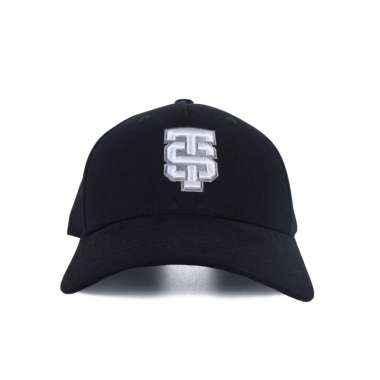 3Second Men's Baseball Cap Sporty Logo Nero HP-C190125 Black