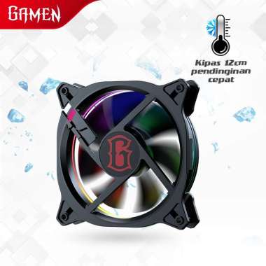 GAMEN COOLING FAN FOR CASE GCF110 GAMING FAN CPU GCF110 Black