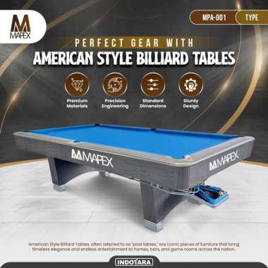 Meja Billiard MAPEX Pool Table 9 ft MPA-001 - Meja Bilyar / Meja Biliar