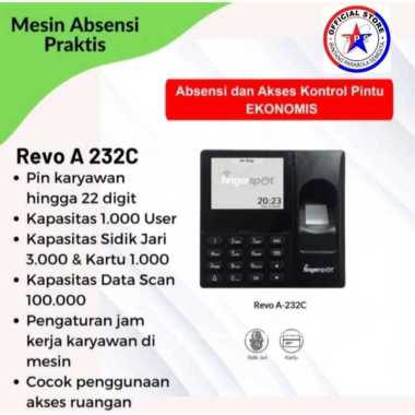 Mesin absensi sidik jari finger print Revo A-232C fingerspot mesin absensi sidik jari wifi network l