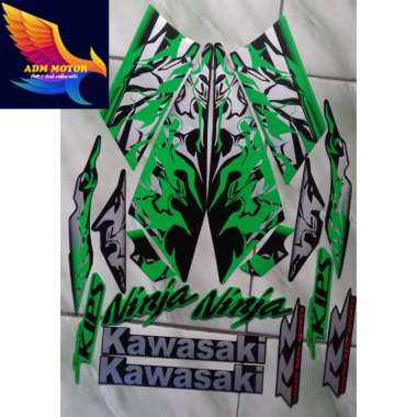 stiker striping kawasaki ninja rr 2013 kualitas premium bergaransi hijau